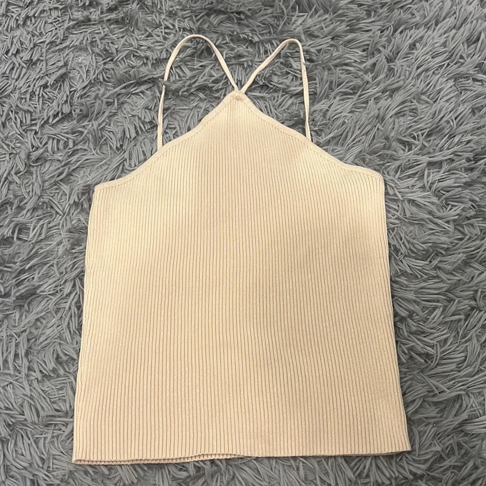Halter Ribbed Top